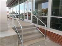 Fence Gallery Photo - Aluminum Pipe Rail at Steps 1.jpg